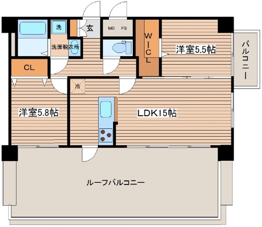 センテニアル天満町の物件間取画像